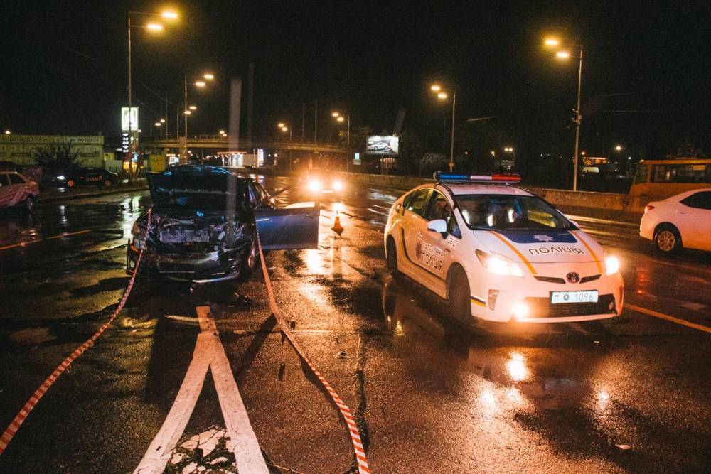 Киевский форсаж: гонка нацгвардейца с полицией закончилась жесткой аварией