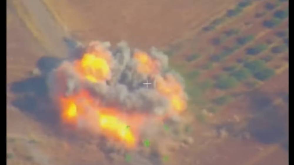 Видео уничтожения артиллерии боевиков в Сирии появилось в Сети