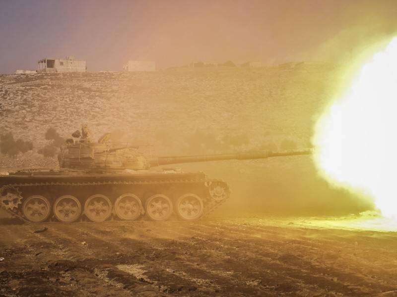 Опубликовано видео уничтожения артиллерии боевиков в Сирии