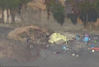 В Калифорнии утес рухнул на пляж, трое погибших. ВИДЕО - Cursorinfo