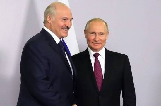 Путин поздравил Лукашенко с юбилеем