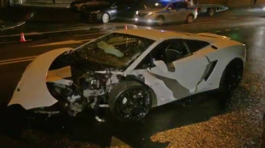 Видео: Lamborghini мощно влетел в BMW в Москве