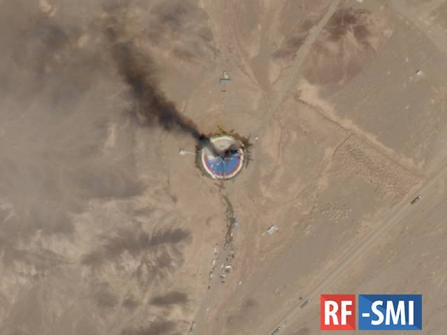 В Иране на стартовой площадке взорвалась ракета-носитель