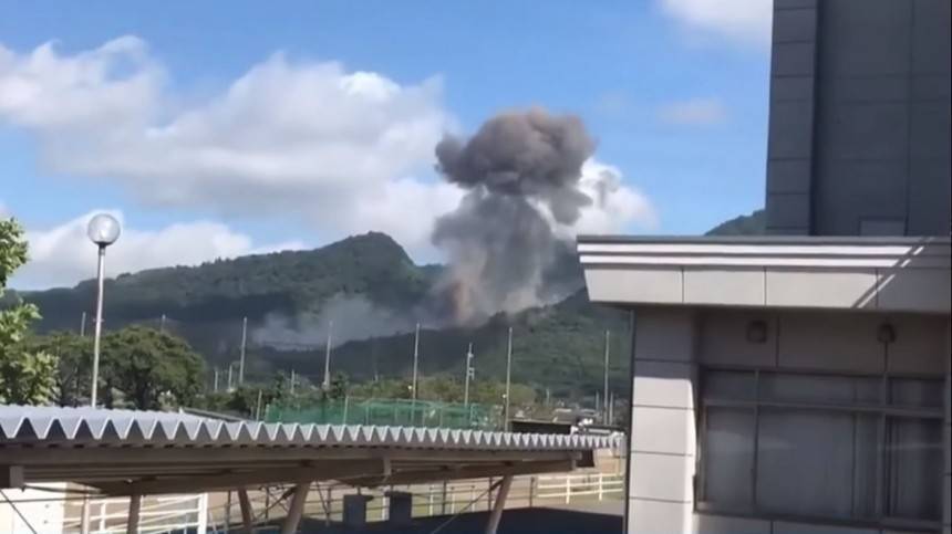 Видео: Взрыв прогремел на фабрике в Японии