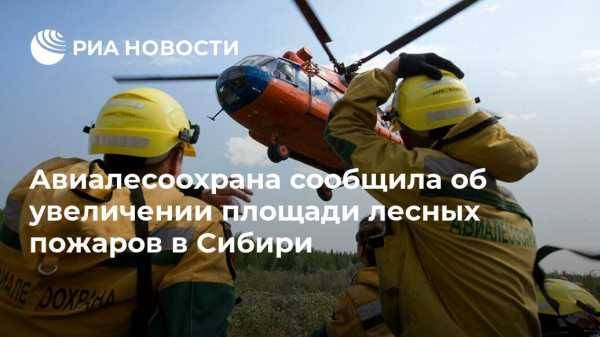 Авиалесоохрана сообщила об увеличении площади лесных пожаров в Сибири