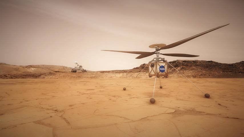 NASA отправит вертолет на Марс (Видео)