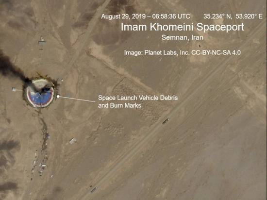 На иранском космодроме взорвалась ракета