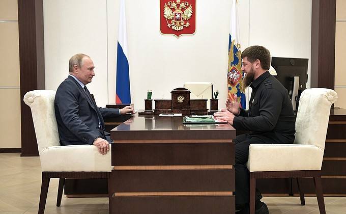 Рабочая встреча с&nbsp;главой Чеченской Республики Рамзаном Кадыровым