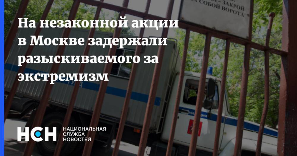 На незаконной акции в Москве задержали разыскиваемого за экстремизм