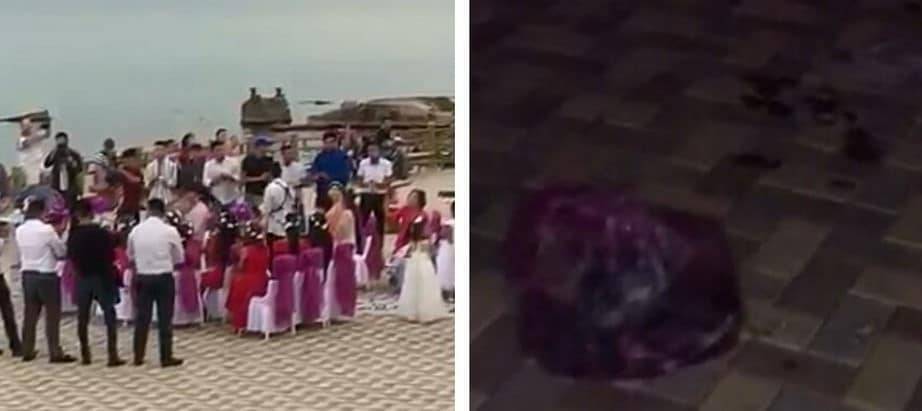 Гора мусора под лепестками роз: последствия свадебного тоя в Актау сняли на видео