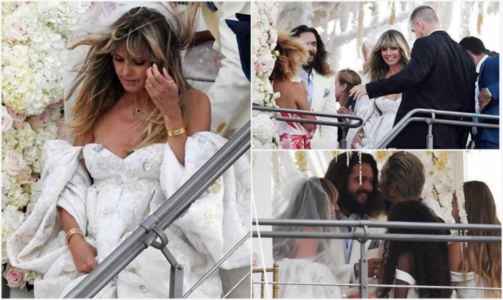 Хайди Клум сыграла свадьбу с молодым любовником на шикарной яхте