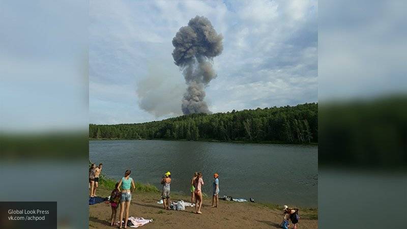 Прекратились взрывы на горящем в Красноярском крайне под Ачинском складе боеприпасов