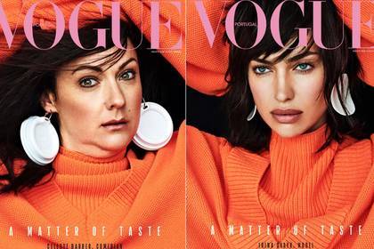 Женщина спародировала российскую супермодель и попала на обложку Vogue
