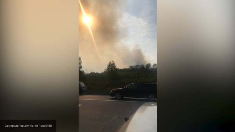 Пожар на территории военного склада под Ачинском полностью потушили