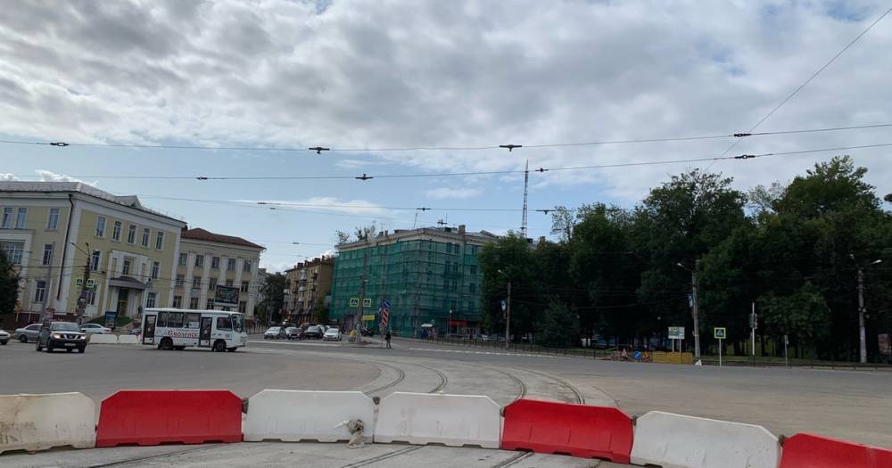 Проезд по площади Победы в Смоленске восстановлен