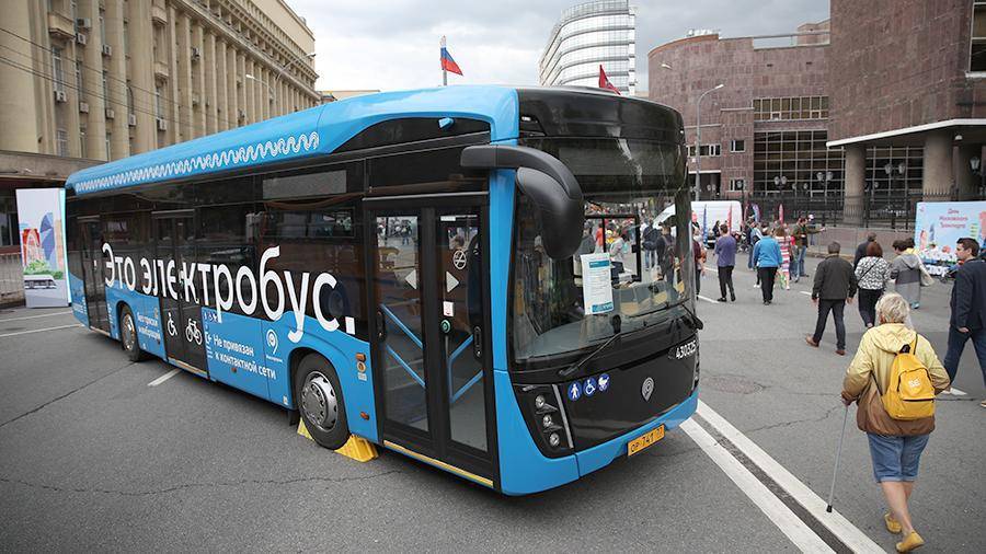 Электробусы в Москве вышли на новый маршрут