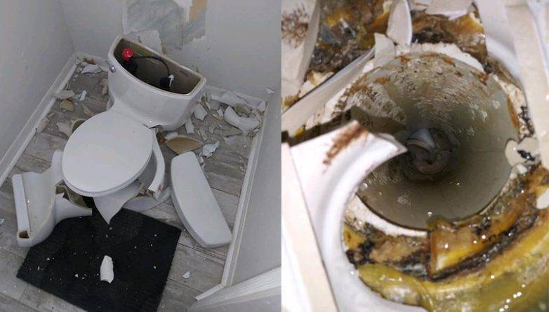 У пары из Флориды взорвался туалет, когда молния ударила в септик во время грозы