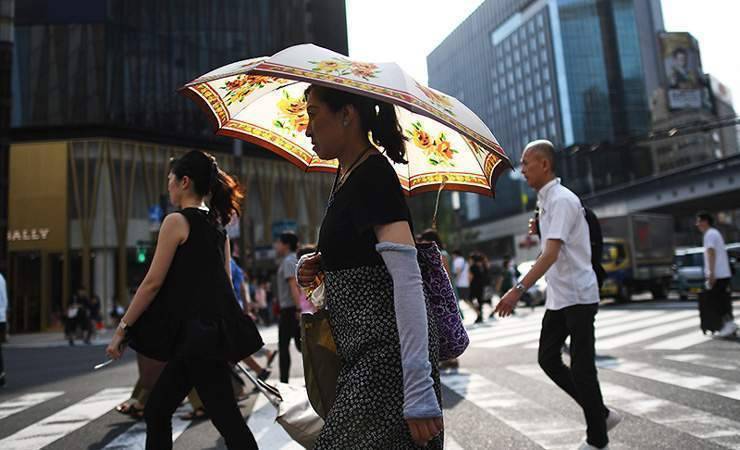 В Японии 57 человек умерли за неделю от жары, 18347 госпитализированы