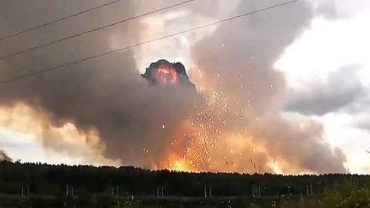 Минобороны РФ провело воздушной разведку территории горевшего склада под Ачинском