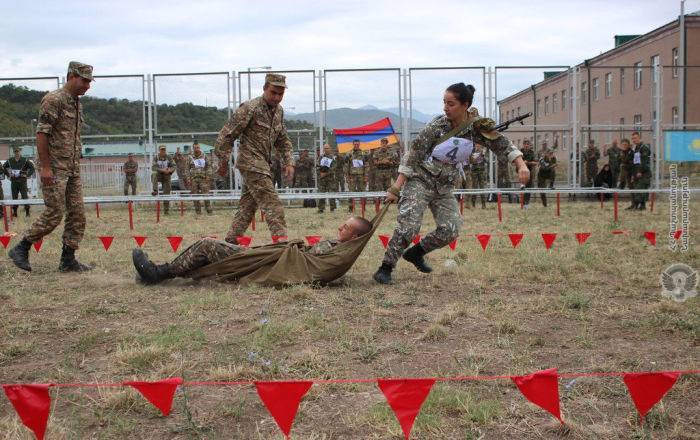 Армения победила на этапе "Профессионал" на конкурсе "Воин мира"