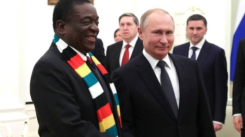 Зимбабве ожидает, что Путин и Мнангагва лично встретятся&nbsp;на саммите РФ-Африка