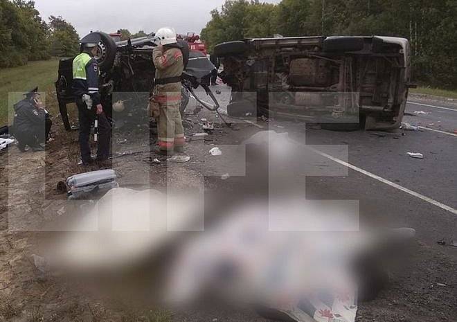 Опубликовано видео с места смертельной аварии в Сасовском районе