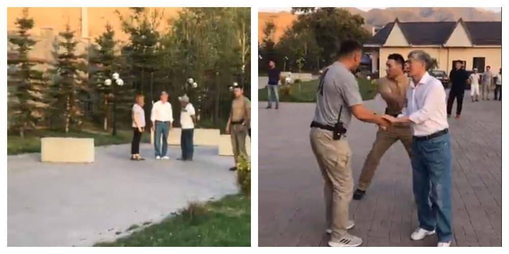 Атамбаев попал на видео во время начала спецоперации по его задержанию