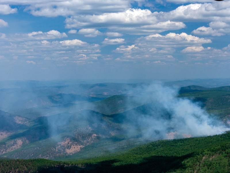 Якутск окутал дым от лесных пожаров