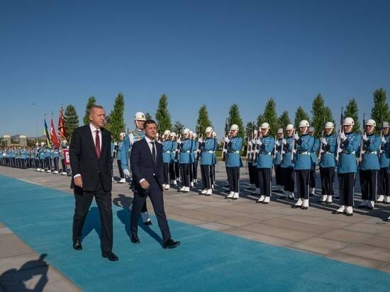 Эрдоган помог Зеленскому у президентского дворца в Анкаре