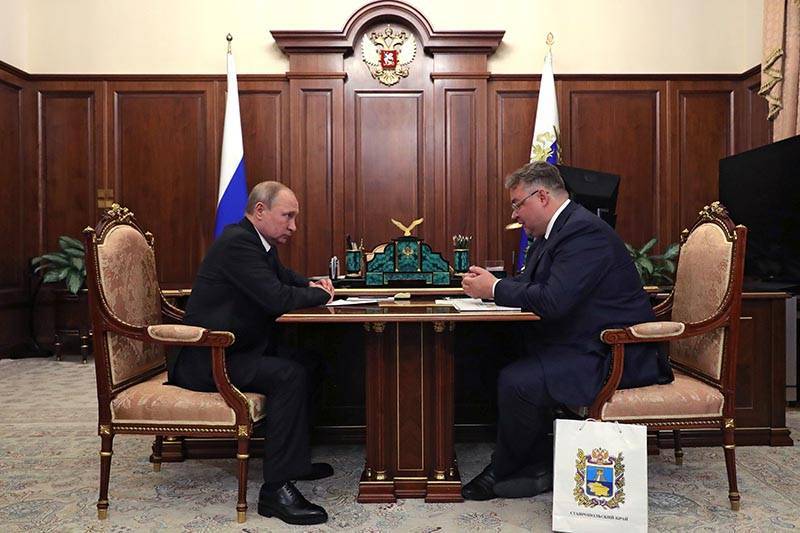Глава Ставрополья отчитался Путину об успехах региона