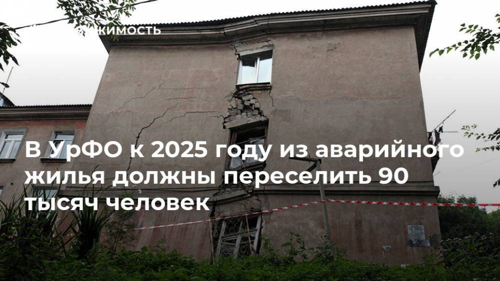 В УрФО к 2025 году из аварийного жилья должны переселить 90 тысяч человек