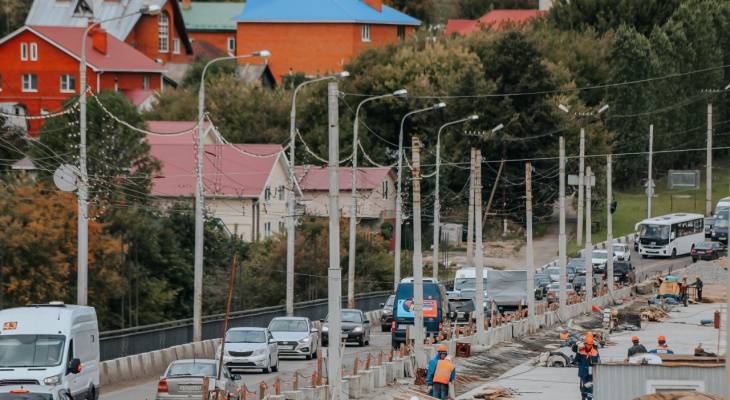В Чебоксарах ремонт Сугутского моста отстает от графика на три недели из-за неблагоприятной погоды