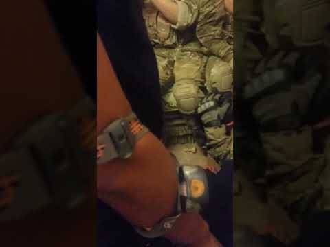 Опубликовано видео изнутри дома Атамбаева с захваченными спецназовцами