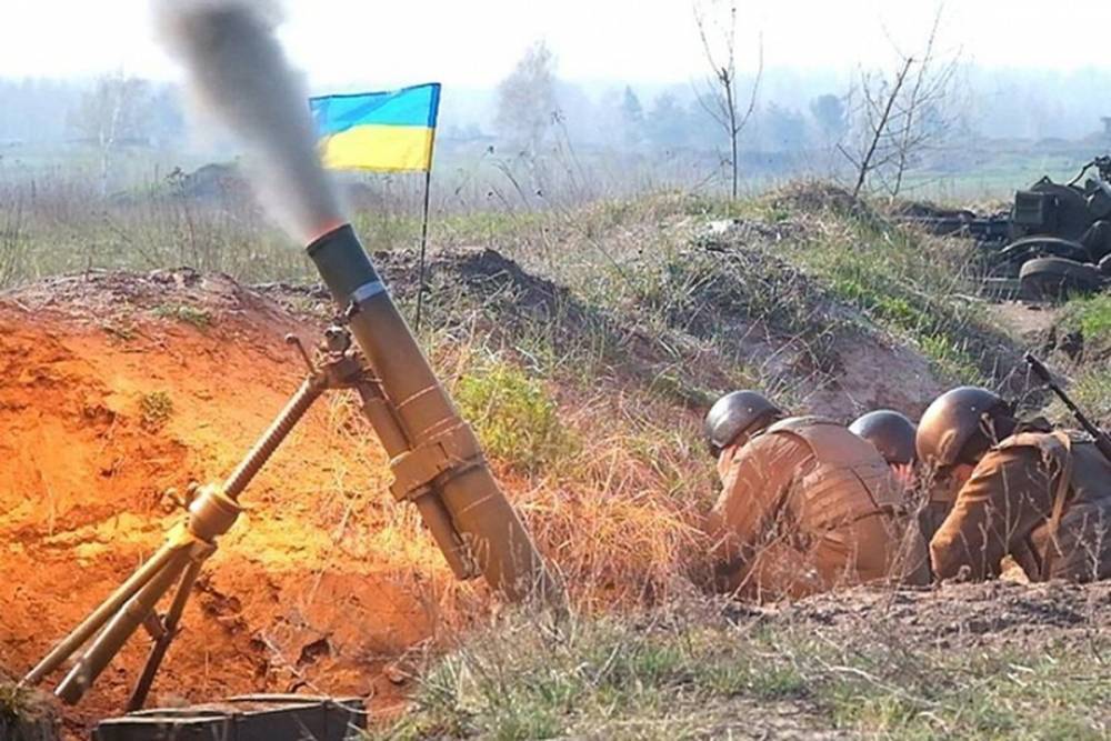 Украинские оккупанты нанесли массированный минометный удар по окрестностям Логвиново | Новороссия
