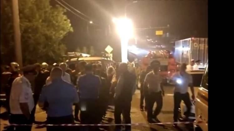 Следователи обнародовали видео с места аварии с автобусом под Новороссийском