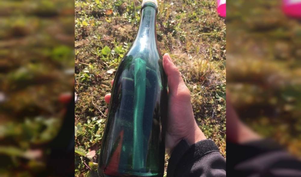 На Аляске нашли бутылку с посланием из СССР