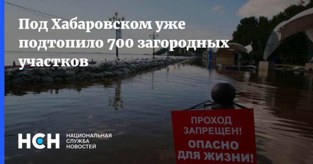 Под Хабаровском уже подтопило 700 загородных участков