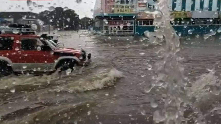 Видео: циклон Франциско обрушился на Приморье
