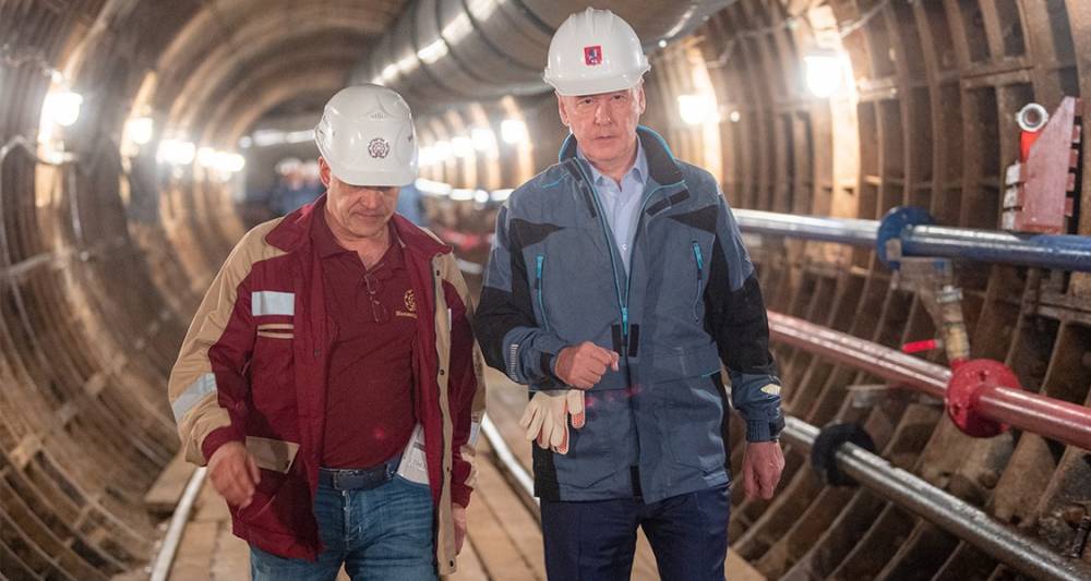 Собянин рассказал о ходе строительства тоннелей БКЛ метро