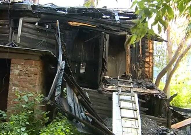 Из-за пожара в центре Рязани многодетная семья осталась без жилья