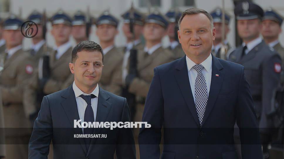 Президент Польши на встрече с Зеленским поддержал политику санкций ЕС против России