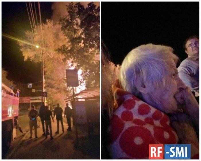 В Пензе девушка - военнослужащий Росгвардии помогла двум пенсионерам на пожаре