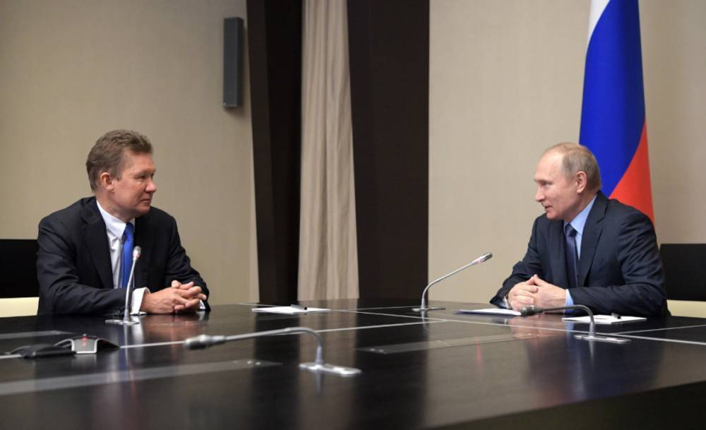 Президент РФ Владимир Путин встретится с главой «Газпрома» Алексеем Миллером