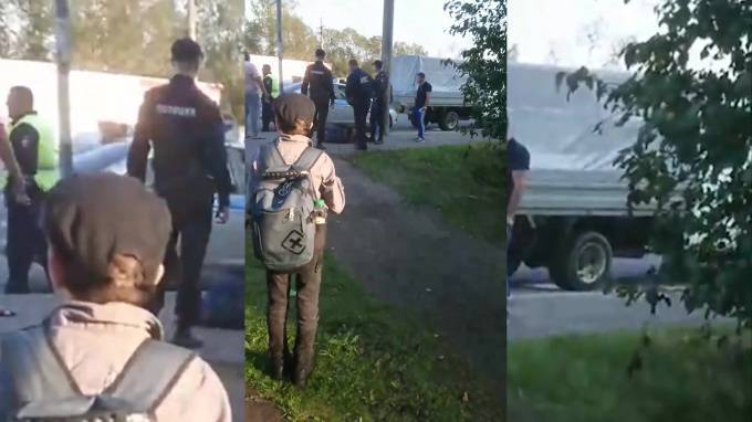 В Петергофе три мужчины напали на сотрудника ДПС