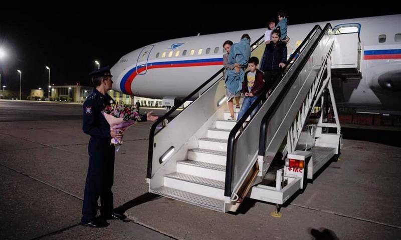 В Москву прибыл самолёт из Сирии с освобожденными детьми россиян