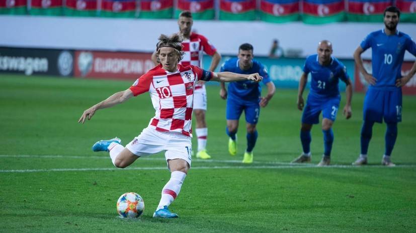Сборная Хорватии по футболу сыграла вничью с Азербайджаном в отборе Евро-2020