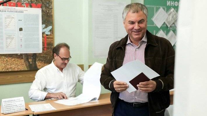 Володин заявил, что выборы в России прошли согласно нормам закона