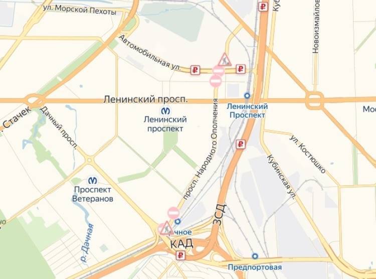 Ряд ограничений движения вводится в Петербурге с 11 сентября