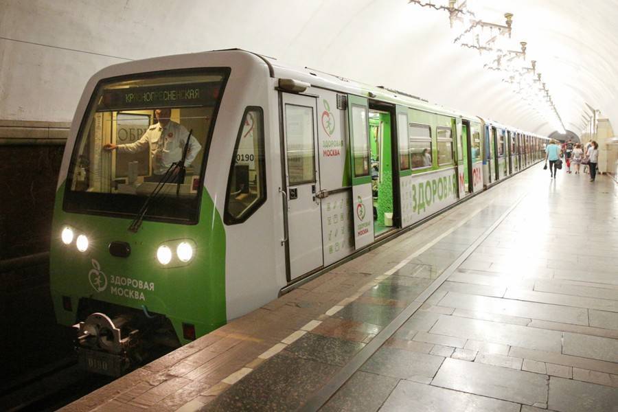 Поезд "Здоровая Москва" запустили в метро