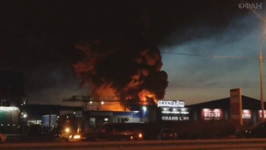 Появилось видео пожара на складе ГСМ в Нижегородской области
